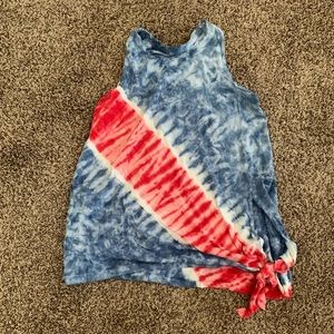 Red white and blue top